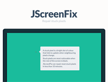 Tablet Screenshot of jscreenfix.com